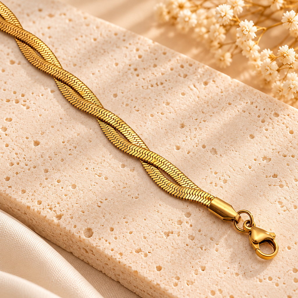 Golden Twist Bracelet