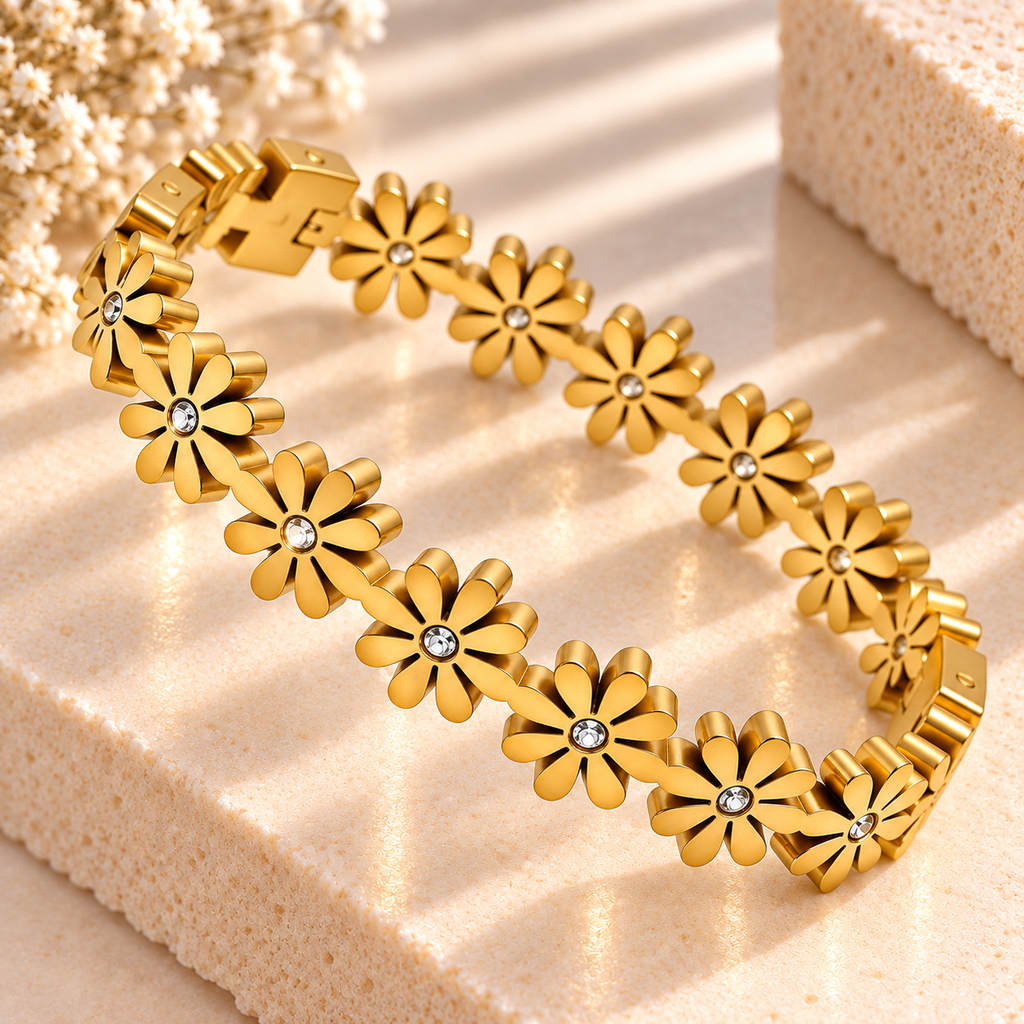 The Golden Daisy Bangle