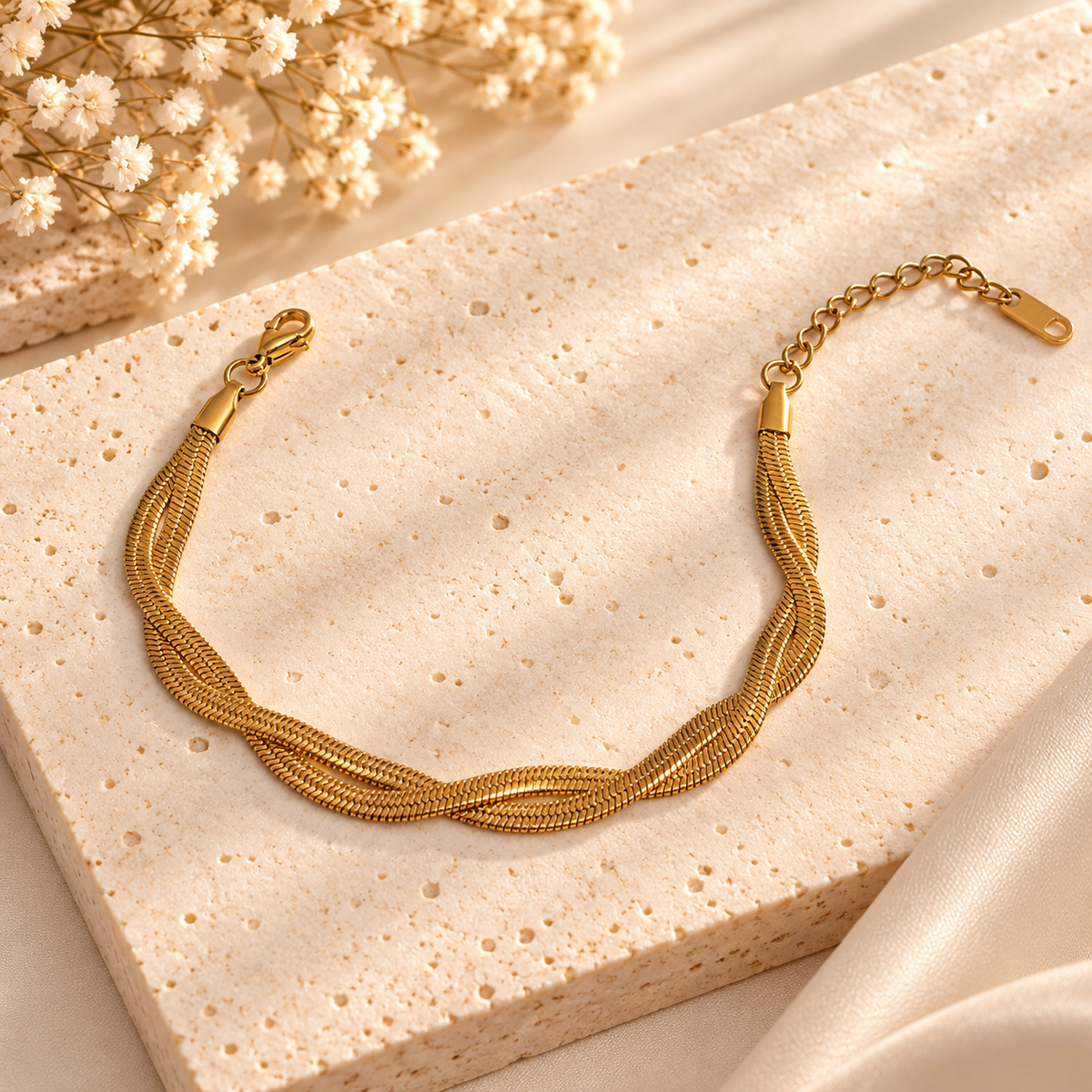 Golden Twist Bracelet