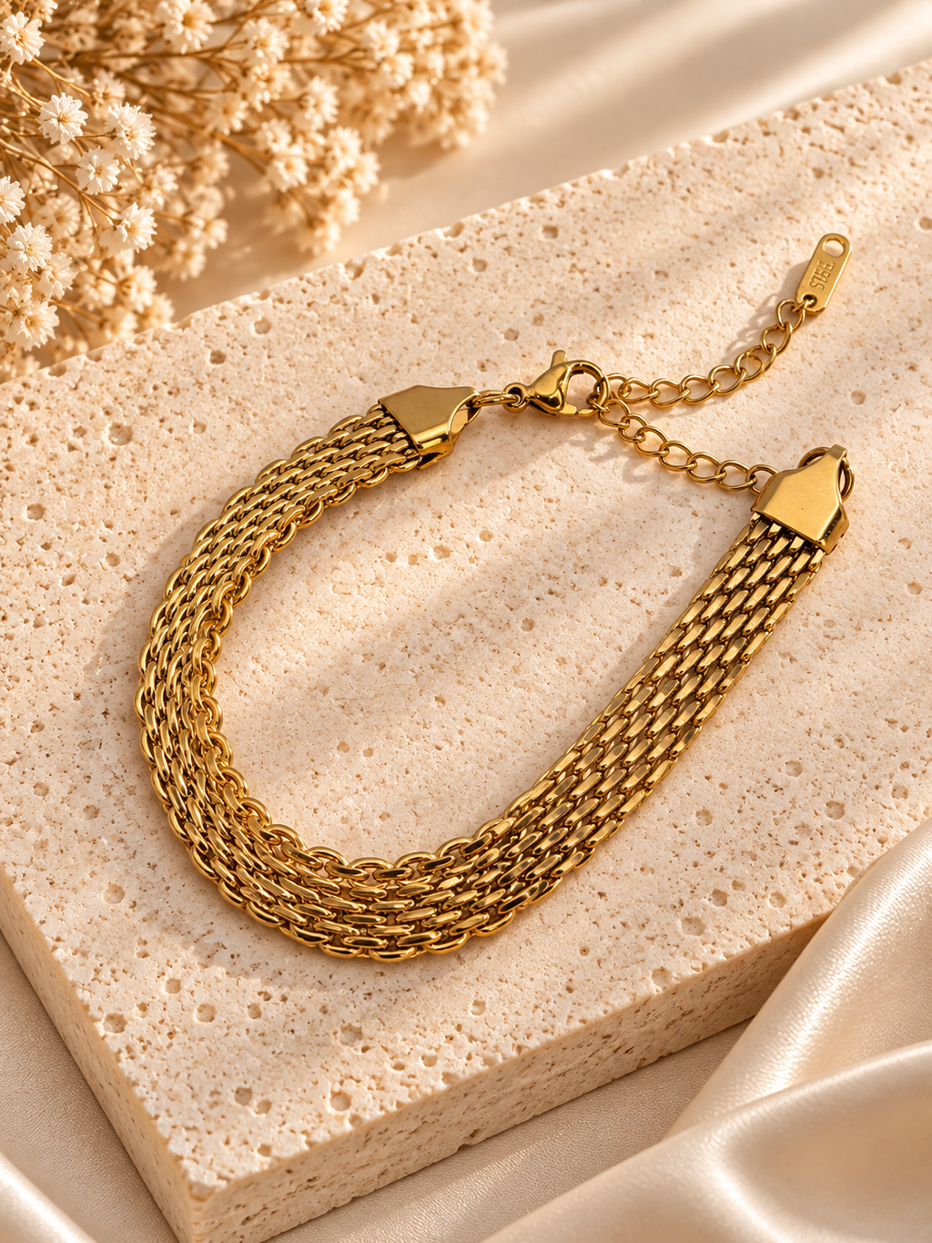 Golden Cascade Bracelet