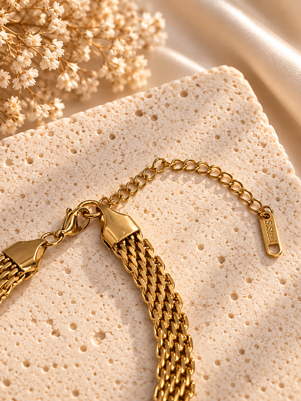 Golden Cascade Bracelet