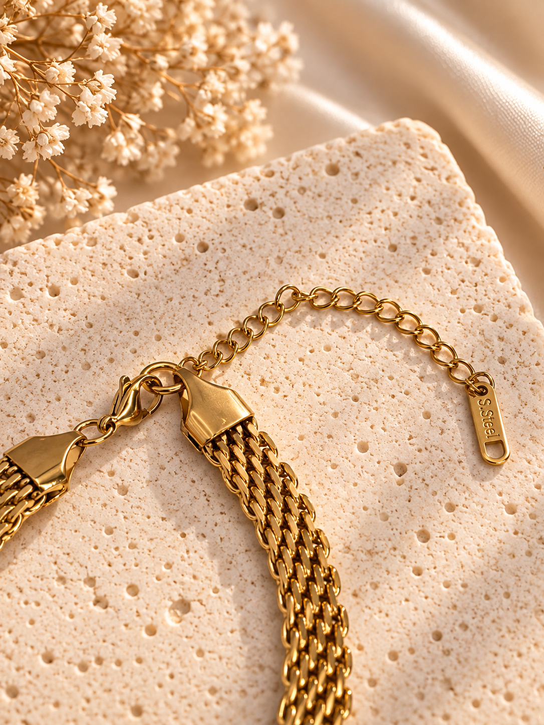 Golden Cascade Bracelet