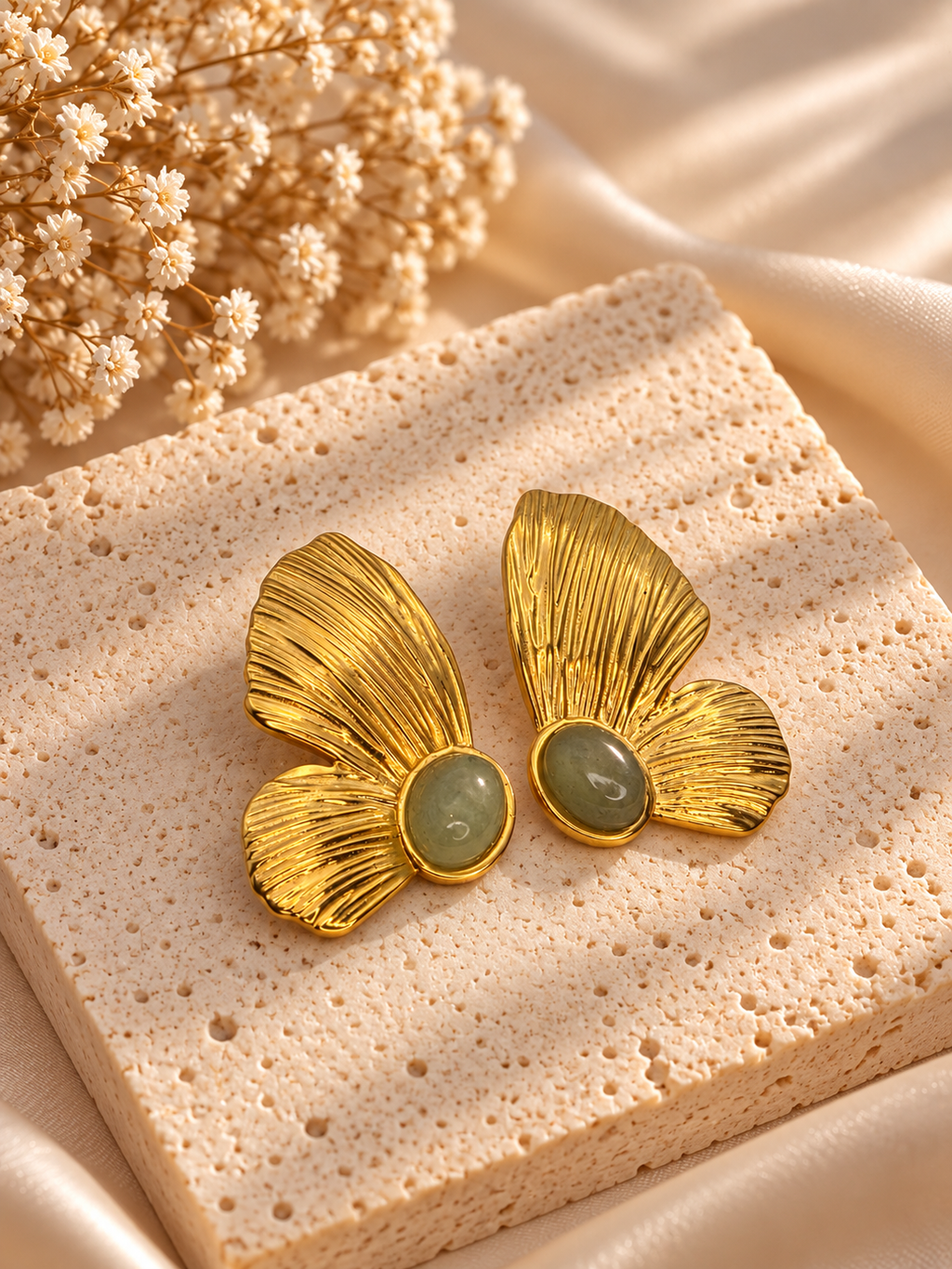 Gilded Petal Earrings