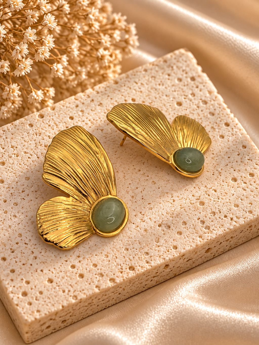Gilded Petal Earrings
