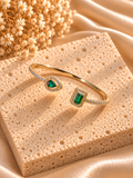 Emerald Duet Cuff